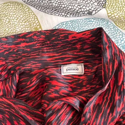 chemisier pimkie noir et rouge